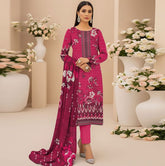 Digital Khaddar 3 Piece Suit  Chic & Cozy Winter Outfit for Women